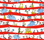 Celebrate Seuss! Character Stripe Fabric