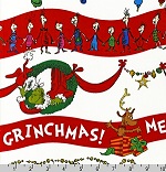 How the Grinch Stole Christmas Merry Grinchmas Fabric