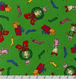 How the Grinch Stole Christmas Cindy Lou Green Fabric