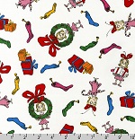 How the Grinch Stole Christmas Cindy Lou White Fabric