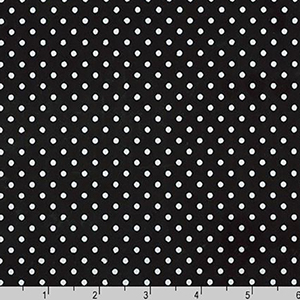 Sevenberry Petite Basics Polka Dot Black Fabric