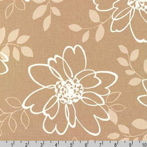 Sevenberry Canvas Cotton Flax Prints Fabric Natural