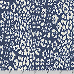 Sunset Studio Chiffon Fabric Leopard Navy Ivory