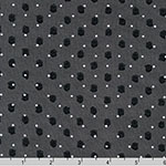 Sunset Studio Chiffon Fabric Poly Clip Dot Black Ivory