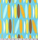Surf Time Surfboards Light Blue Fabric 