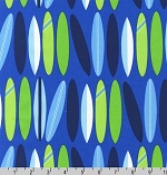 Surf Time Surfboards Blue Fabric 