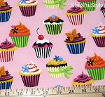 Cupcake Camellia Pink Fabric