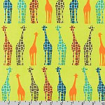 Giraffes Earth Urban Circus Fabric
