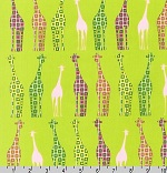 Giraffes Spring Urban Circus Fabric