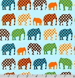 Urban Circus Earth Fabric