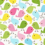 Urban Zoologie Birds Spring Fabric