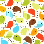 Urban Zoologie Birds Bermuda Fabric