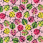 Urban Zoologie Ladybugs Spring Fabric