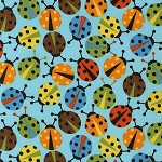 Urban Zoologie Ladybugs Bermuda Fabric