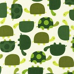 Urban Zoologie Turtles Grass Fabric
