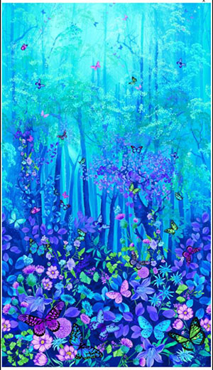 Timeless Treasure - Fantasy - Panel CD7236 Aqua Fairy Fantasy Panel -  840035954370