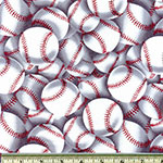 Packed Baseballs Fabric