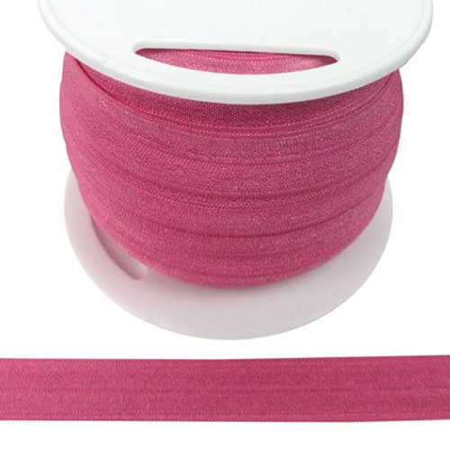 Fold Over Elastic in Hot Pink-Ten (10) Yards 