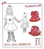 Henrika Girly Dress Pattern