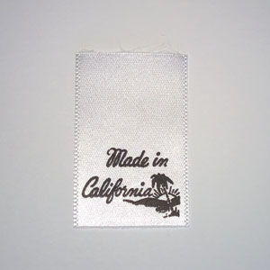 Made in California Satin Care Labels