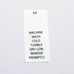 Machine Wash Cold Care Tags