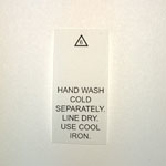 Hand Wash Cold Care Tags