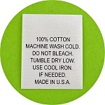 100% Cotton Care Tags