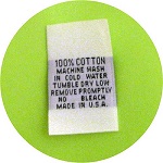 100% Cotton Care Tags