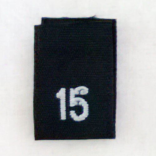 Size 15 Size Tags- Black