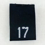 Size 17 Size Tags- Black