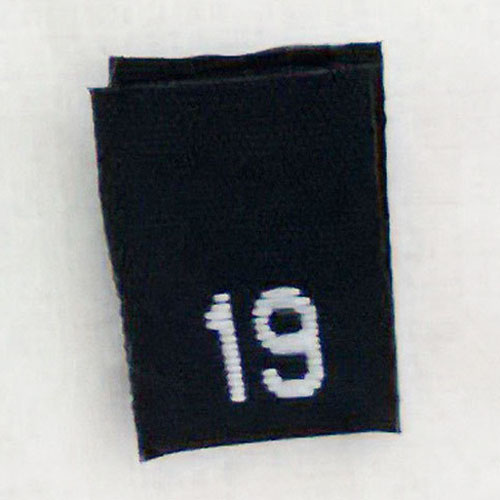 Size 19 Size Tags- Black