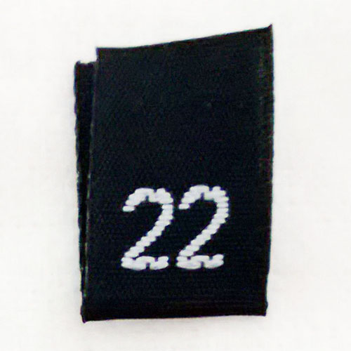 Size 22 Size Tags- Black