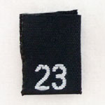 Size 23 Size Tags- Black