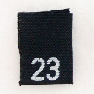 Size 23 Size Tags- Black