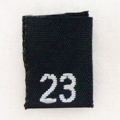 Size 23 Size Tags- Black