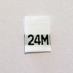 24 Months Size Tags