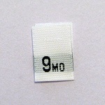 9 Months Size Tags