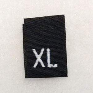 Extra Large Size Tags-Black