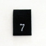 Size 7 Size Tags- Black