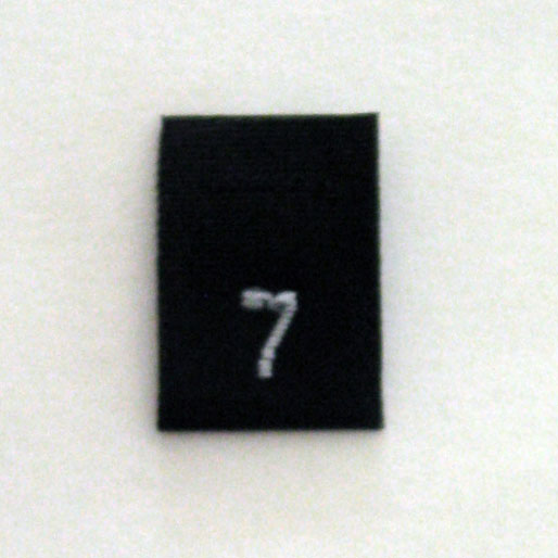 Size 7 Size Tags- Black