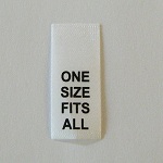 One Size Fits All Printed Care Labels
