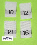 Mixed Size Tags Size 10 - Size 16