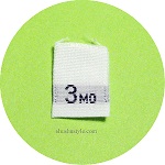 3 Months Size Tags