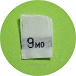 9 Months Size Tags
