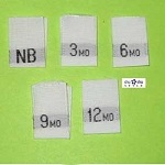 Mixed Size Tags New Born-12 Months