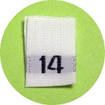 Size 14 Size Tags