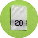 Size 20 Size Tags