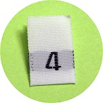 Size 4 Size Tags
