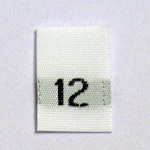 Size 12 Size Tags