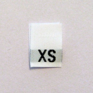 Extra Small Size Tags